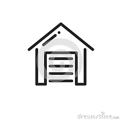 Small house Icon Vector Illustration